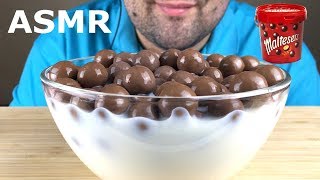 ASMR EATING MALTESERS CHOCOLATE BALLS WITH MILK 몰티져스 먹방 Eating Sounds Mukbang NO TALKING [upl. by Leandra]