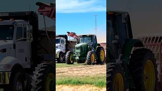 Digging and planting a hayfield sprigging with John Deere tractor in Texas farmequipment farming [upl. by Anaile]