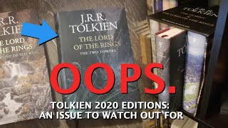 Harper Collins  Tolkien Books 2020 issue CHECK YOUR COPIES [upl. by Fritzie]