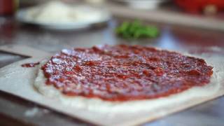 How to make a pizza  sauce  dough Weber Q100 Grill [upl. by Ginger]