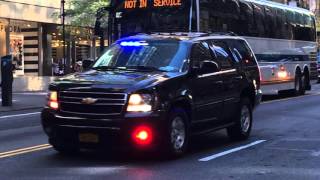 TWO FBI UNITS RESPONDING ON EAST 42ND ST IN MIDTOWN MANHATTAN NEW YORK CITY [upl. by Sylram825]