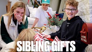 SECRET SIBLING GIFT EXCHANGE  GOOD GIFT VS BAD GIFT  BUYING CHRISTMAS GIFTS FOR SIBLINGS [upl. by Sadella]