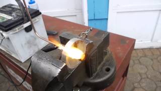 Testing Lucas Thermostarter  12Volt diesel fired flamethrower  for cold starting an engine [upl. by Lundin]