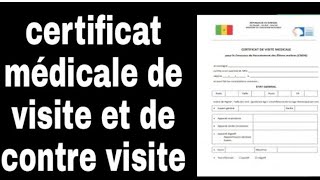 Comment obtenir un certificat de visite contre visite [upl. by Viglione]