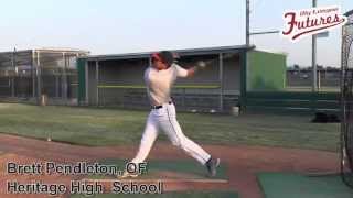 BRETT PENDLETON PROSPECT VIDEO OF HERITAGE HIGH SCHOOL CLASS OF 2014 BIGLEAGUEFUTURE [upl. by Ysteb773]