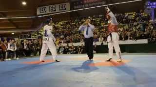 Best Taekwondo fight Aaron Cook VS Sebastian Cris  80 KG [upl. by Atneuqal]