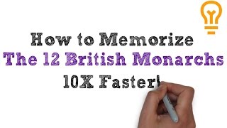 How to Memorize the 12 British Monarchs [upl. by Ferro]