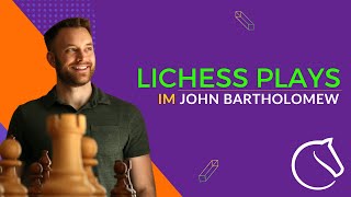 IM John Bartholomew Lichess Plays October 9 2022 [upl. by Eirhtug]