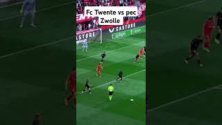 FC Twente vs pec Zwolle Eredivisie Belanda higlights vidioshort [upl. by Nylirak]