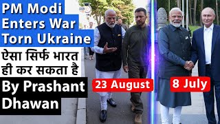 PM Modi Enters War Torn Ukraine  Only India can have a foreign policy like this  Prashant Dhawan [upl. by Melosa617]