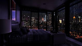 The Sound of Rain for Sleep  Sleeping in a Million Dollar Apartment in NY  Rain Sleep ASMR [upl. by Ardelis661]