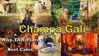 Champa Gali Saket Delhi  Places to Visit in Delhi  Best Cafe in Delhi  Champa gali after lockdown [upl. by Reid]