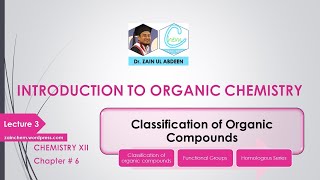 XII CHEMISTRY  CHAPTER  6  CLASSIFICATION OF ORGANIC COMPOUNDS  LECTURE 03 [upl. by Kovacs860]