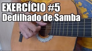 Batida de Samba no Violão dedilhado Vídeo Aula 5 [upl. by Ettevey]