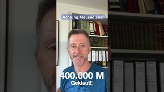 Achtung ‼️ Meilendiebe unterwegs🦹‍♂️  400000 Meilen geklaut Was nun tun milesandmore short [upl. by Odnomra]