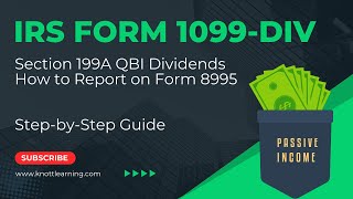 IRS Form 1099DIV with Section 199A Dividend Distributions [upl. by Eillim877]