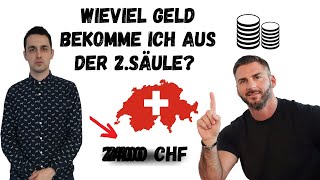 Wieviel Geld bekomme ich nun tatsächlich aus der 2Säule 🇨🇭👴🏻 Pensionskasse in der Schweiz erklärt [upl. by Waechter]