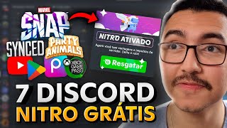 7 PROMOÇÕES OFICIAS de NITRO GRÁTIS no Discord isso é bom [upl. by Lamek]