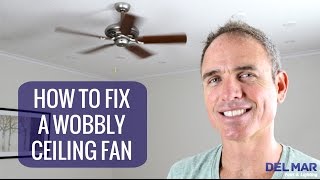 How To Fix A Wobbly Ceiling Fan [upl. by Nnylatsirk]