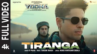 YODHA Tiranga Full Video Sidharth Malhotra Raashii Khanna  Tanishk Bagchi B Praak  Manoj M [upl. by Tengler]