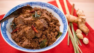 Beef Rendang Recipe  Pais Kitchen  Malaysian  Indonesian Recipe [upl. by Airret]