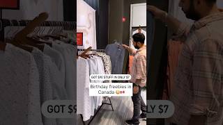 Birthday freebies in Canada 🇨🇦 canada lifeincanada shoopingvlog birthdaycelebration ytshorts [upl. by Devlen890]