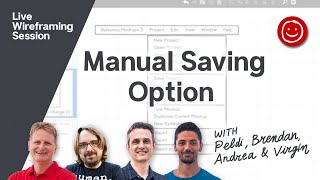 Manual Saving Option  Wireframing with Balsamiq [upl. by Janeen555]