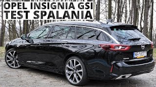 Opel Insignia Sports Tourer GSi 20 BiTurbo CDTI 210 KM AT  pomiar zużycia paliwa [upl. by Landon636]