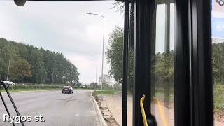 Vilniaus transportas 46 autobusas Pašilaičiai  A Goštauto g  Centras [upl. by Arobed]