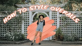 HOW TO STYLE OVERALLS  10 overalls outfit ideas [upl. by Prichard]