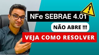 Como abrir o antigo Emissor NFe 401 do SEBRAE [upl. by Garrott]