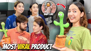 Most Viral Product Lai Liya🤩Baby Girl Ko Pehli Baar Dekha😍Sistrology [upl. by Keeton]