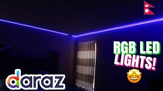 RGB LED Lights in Nepal from Daraz with Remote Control  Should you buy them [upl. by Vikky]