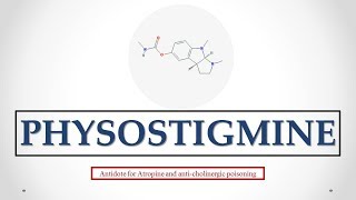 Physostigmine uses antidote effects mechanism indications and ADRs ☠ [upl. by Neira822]