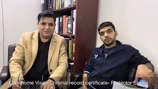 Care home visa health and care care visa Police record certificate pakistan protector stamp [upl. by Aleusnoc864]