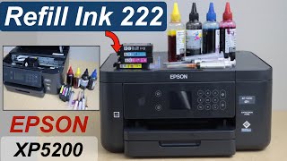 Epson XP5200 Refill Ink Cartridges BK C Y M 222 [upl. by Eimilb109]