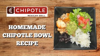 Chipotle bowl recipe  homemade guacamole [upl. by Owain478]