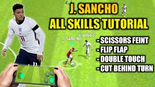 SANCHO ALL SKILLS TUTORIAL IN PES 2021 MOBILE [upl. by Abell741]