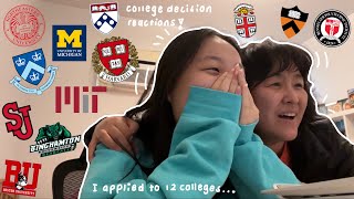 college decision reactions 2023  harvard  mit acceptance    ivys mit t20s safeties ✨ [upl. by Notlad]