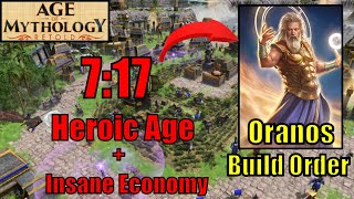 Fast Heroic Age  Oranos Build Order Guide  Age of Mythology Retold [upl. by Rourke]