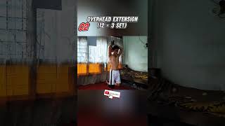 Cuma punya satu dumbbel Begini cara latihan otot Triceps dirumah triceps workoutdirumah [upl. by Yedorb]