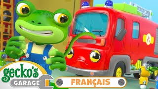 Le camion de pompiers｜Le Garage de Gecko｜Camions pour enfants [upl. by Leclair]