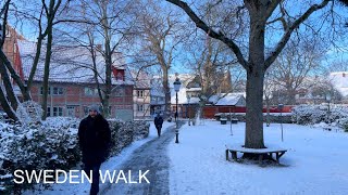 🇸🇪 Ystad Sweden Walking Tour  New Year Walk in the Coastal Town 4K HDR 60fps Binaural ASMR [upl. by Noirad112]