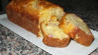 Ricetta PLUMCAKE SALATO prosciutto cotto e formaggio  GiAlQuadrato [upl. by Eelegna]