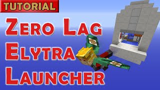 Minecraft Tutorial Elytra Launcher with Zero Lag [upl. by Beach]