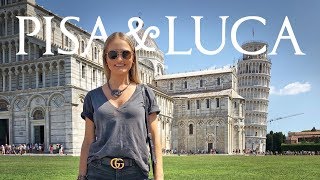 De Florença a Pisa e Luca de trem  vlog de viagem na Italia [upl. by Ynwat]