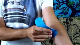 Elbow Joint Hypermobility Kinesio Taping  Northern Soul channel [upl. by Atteuqcaj]