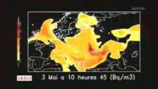 Evolution du nuage radioactif de la catastrophe à la central nucléaire de tchernobyl 26041986 [upl. by Walczak]