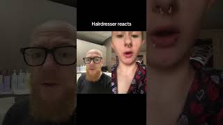 Hairdresser reacts to a crazy DIY hair transformation [upl. by Sutsuj]