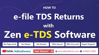 How to efile TDS returns with Zen TDS Software [upl. by Joerg]